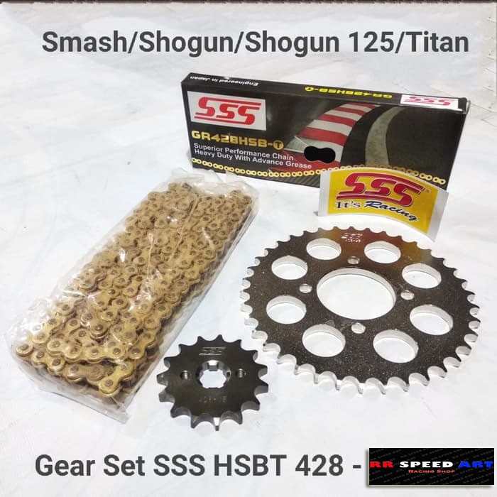 GEAR SET SSS 428 HSBT Smash Shogun 125 Titan Smash New