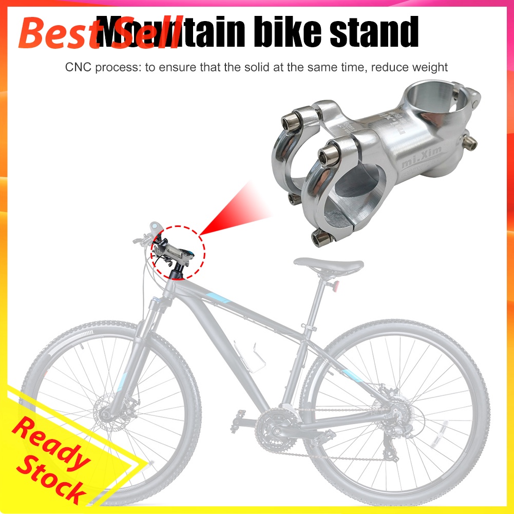 Aluminum Alloy MTB Road Bike Stem Ultralight Bicycle Handlebar Stem Silver