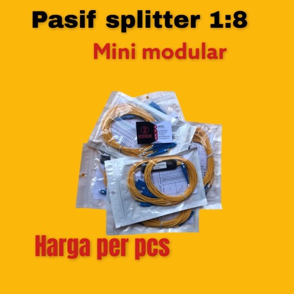 Modular Mini Passive Splitter 1 8 Pasif Spliter Fiber Optik 1:8