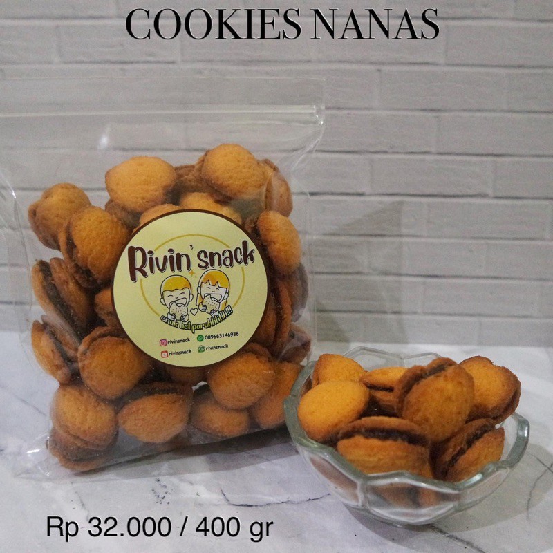 

COOKIES NANAS 250gr (KUE NASTAR HATI JADUL)