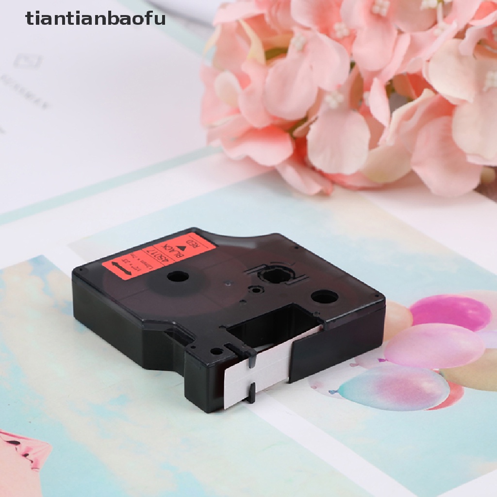 [tiantianbaofu] Compatible for DYMO 12mm D1 Black on Colors Label Tape 1/2'' LabelManager Refill Boutique