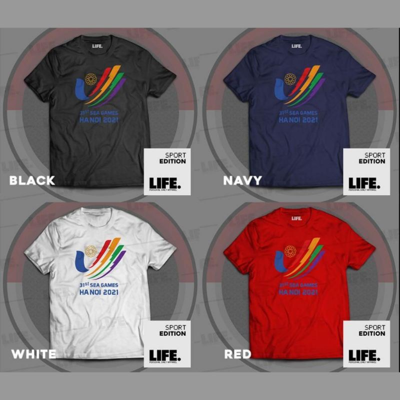 Baju Life SEA GAMES HA NOI 2021 / Kaos Atasan Pria Katun / T-shirt Life Sea Games