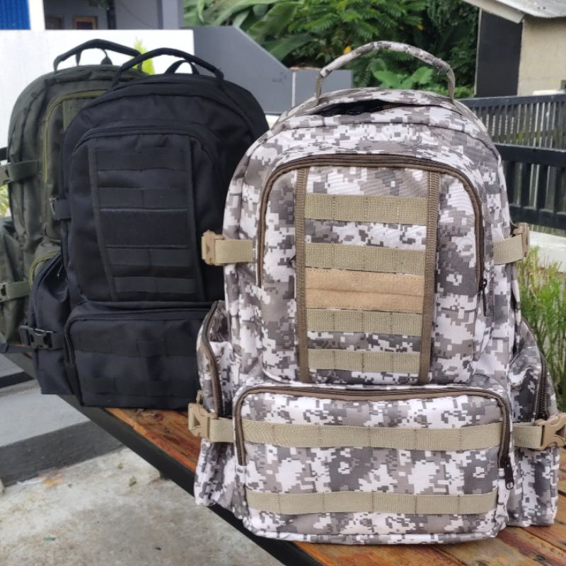 Ransel pria army militer kapasitas 50L / tas punggung tactical gurun