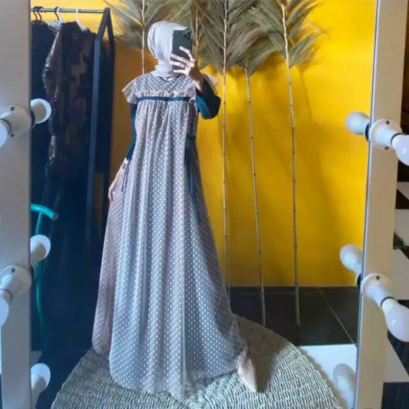 ALSAVA - Dress tile polkadot pita / dress tule dot / tille polka dotty