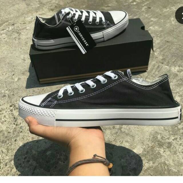 Converse hitam putih grade ori