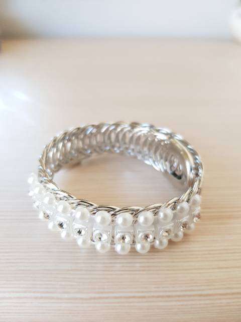 Gelang import Anak dan Dewasa Permata white dan gold