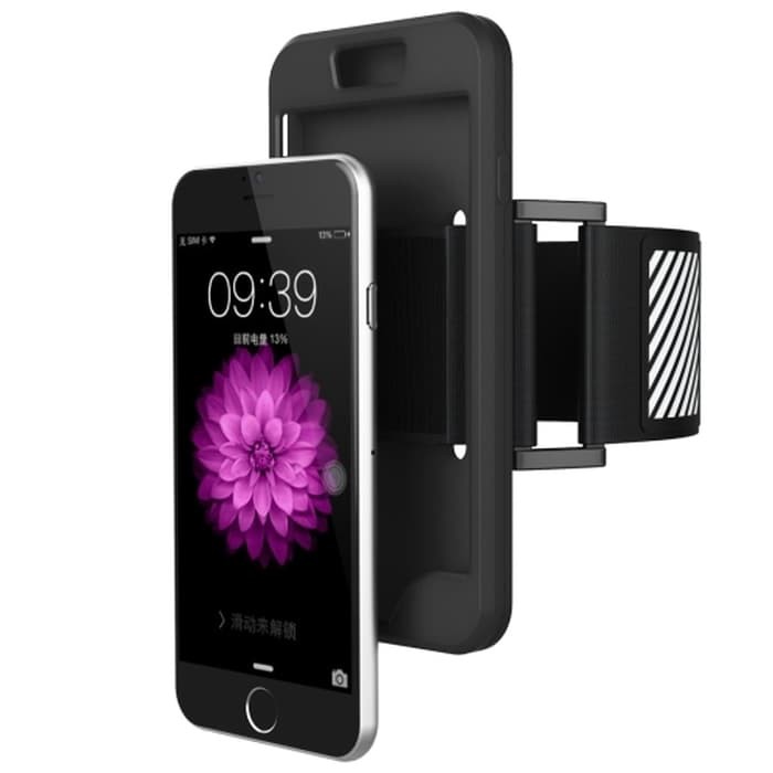 SS4103 - 2 IN 1 MULTI FUNCTION ARMBAND CASE IPHONE 6 / 6S BLACK