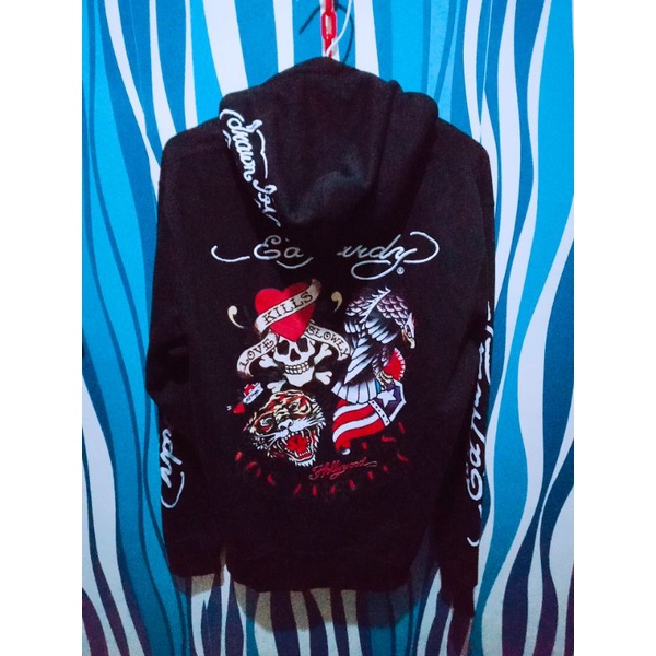 Hoodie Zipper Ed Hardy second brand