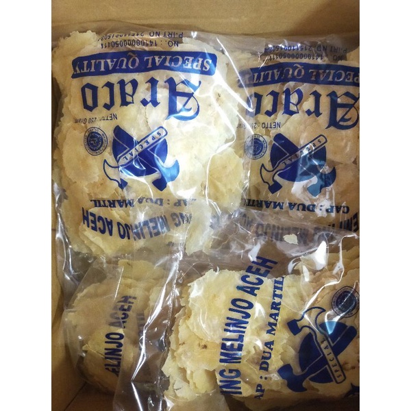 

EMPING MELINJO KHAS ACEH 250g GRADE A SUPER TIPIS l OLEH OLEH KHAS ACEH