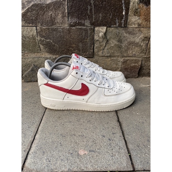 Nike Air Force 1 White Red (41)