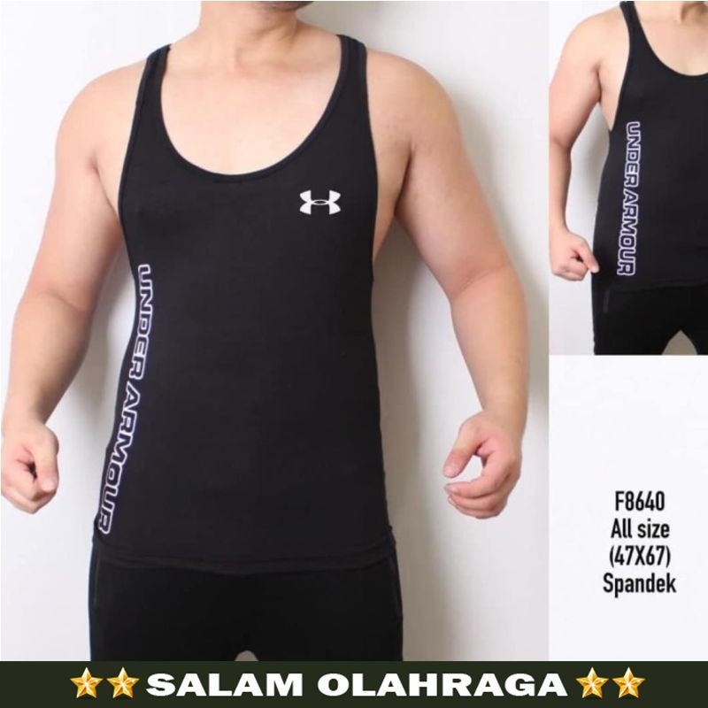 RECOMENDED  Singlet Kaos Baju Gym Fitness