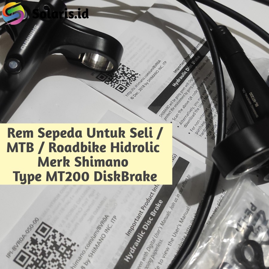 Rem Sepeda hidrolic Shimano MT200 DiscBrake for Seli MTB Roadbike