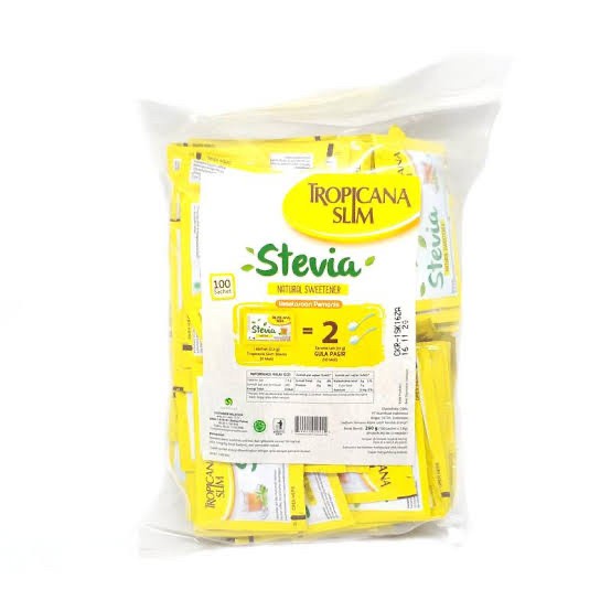 

Krimer- Tropicana Slim Sweetener Stevia 100 Sachet -Krimer.