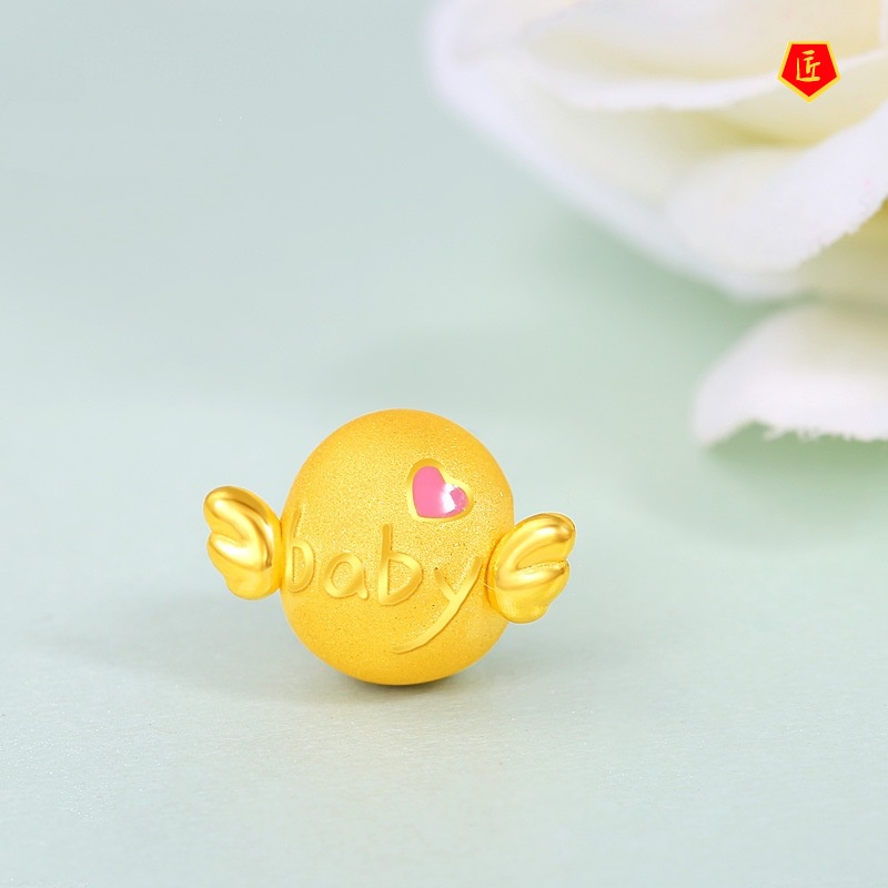 [Ready Stock]3D Golden Lucky Beads Angel Egg Bracelet