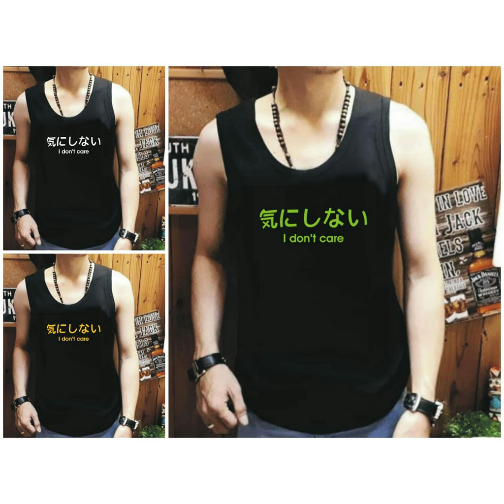 Shalch Trendy / Singlet Distro lekbong pria IdontCare / Lekton Pria Pakaian Dalam Pria