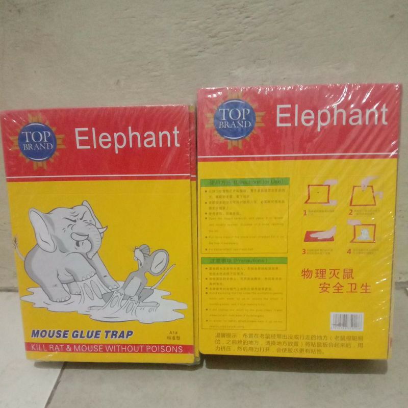 Perangkap Tikus / Lem Tikus Cap Gajah / Lem Tikus Papan / Mouse Glue / Penjerat Tikus / Jebakan Tikus