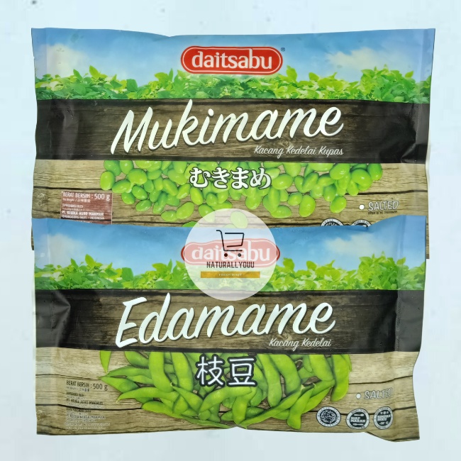 Daitsabu Edamame / Mukimame 1kg / 500gram