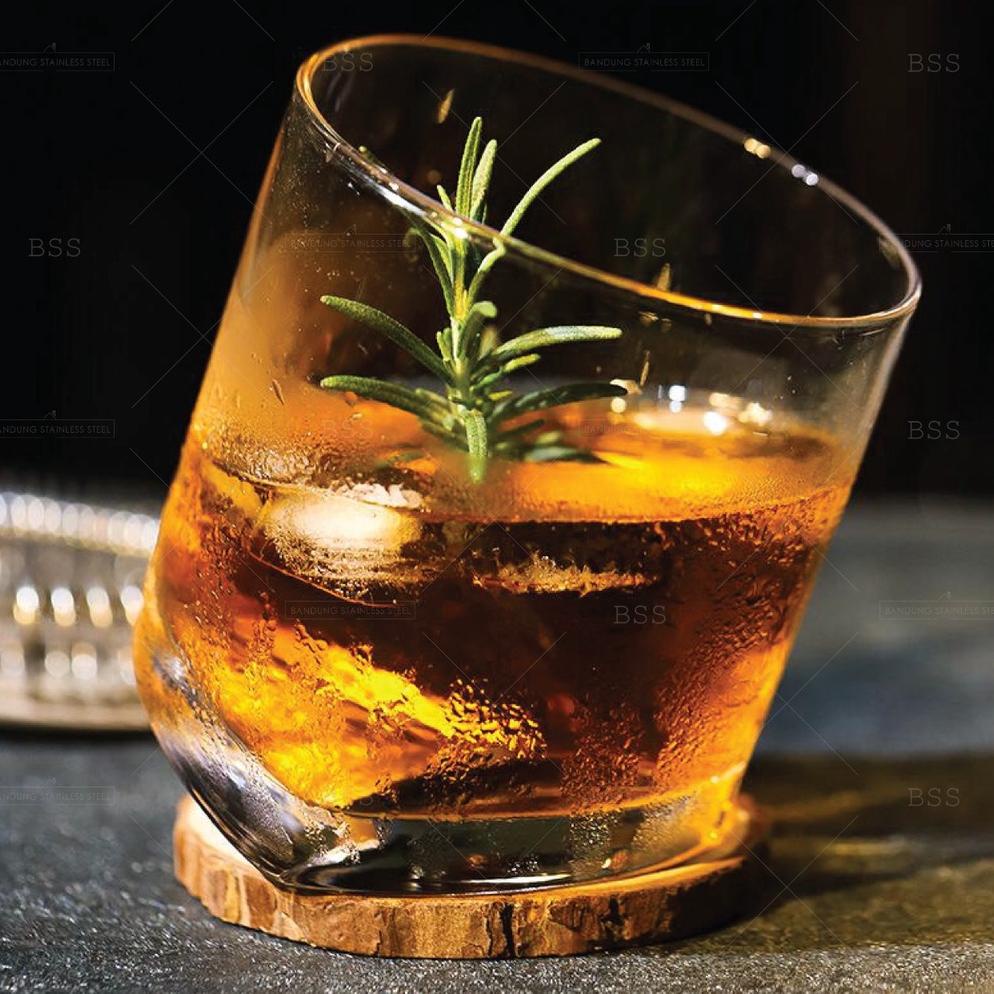 Gelas Wine 300ml Wiski Whiskey Libbey Pisa Gelas Miring Unik Gelas Mixology