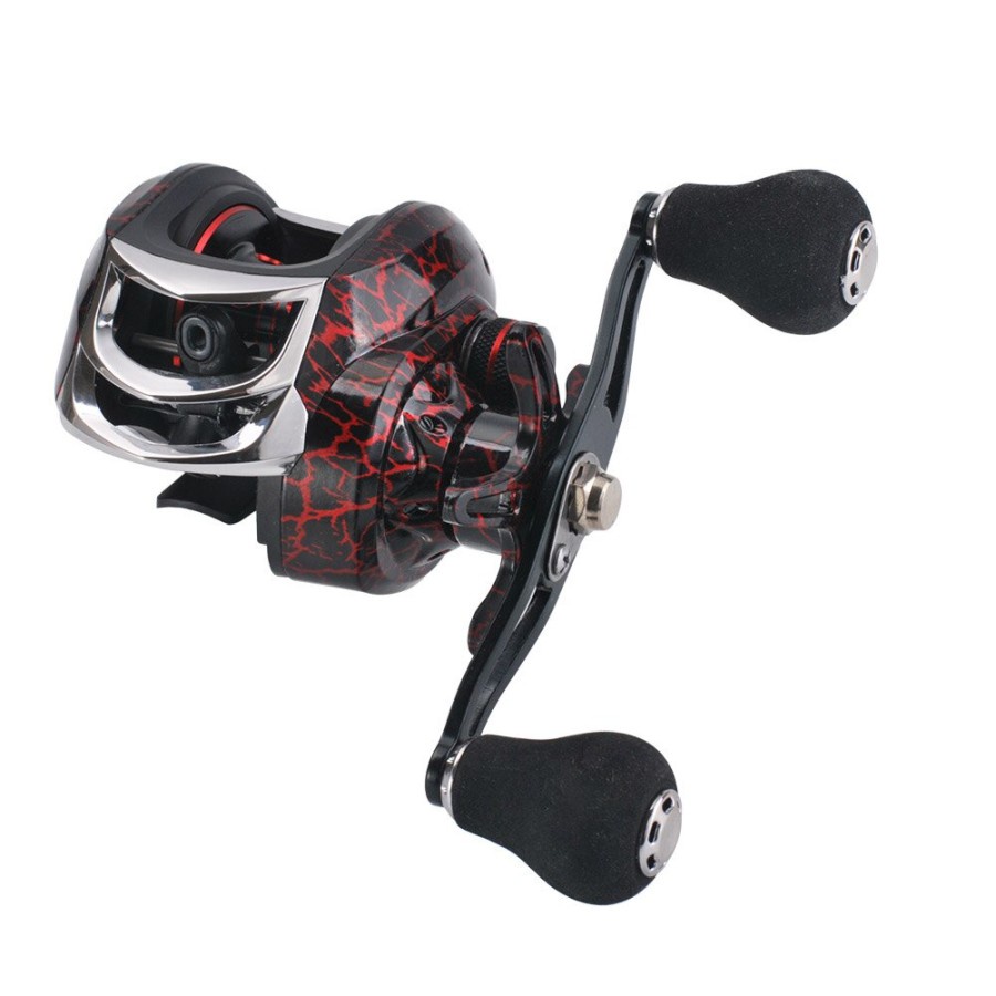 SNAKESKIN Reel Pancing Baitcasting 18+1 Ball Bearing 7.2:1 - EL1000 - Black