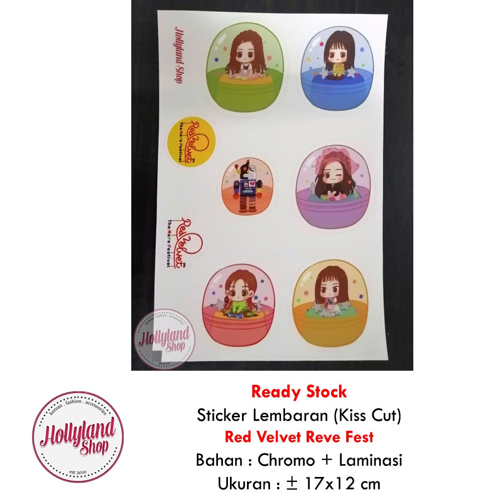 

Sticker Lembaran Red Velvet Wendy Joy Seulgi Irene Yeri Unofficial