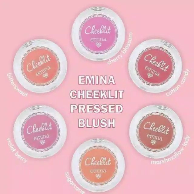 Emina Cheecklit Pressed Blush 3.5g (100% Original)