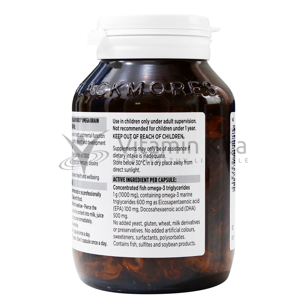 Blackmores Omega Brain Concentrated Fish Oil (60 Cap)