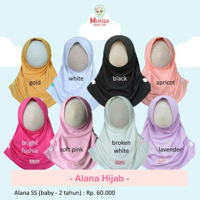 Monia Hijab Kids - Alana Hijab Kerudung Bayi Jilbab Anak