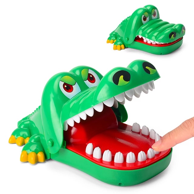 Mainan Anak Kepala Gigit Buaya Crocodile Dentist Jebakan