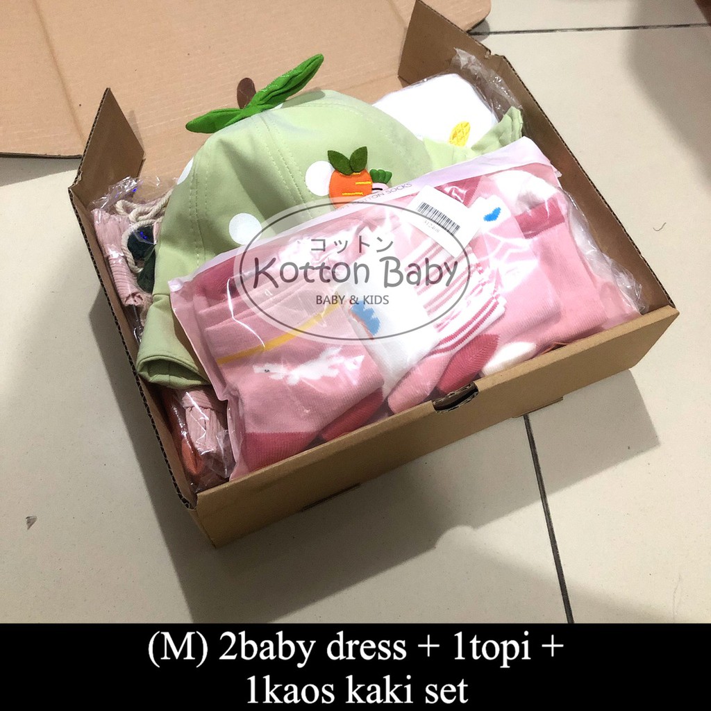 Paket bungkus kotak kado BOX + ucapan | 3 size SML