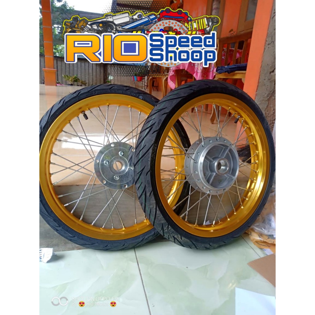 VELG JARI JARI VERZA PAKETAN RING 17 TAPAK LEBAR 185/215 PLUS BAN