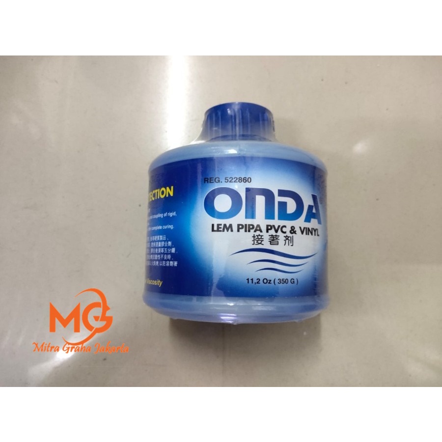 Lem ONDA Truglue Pipa Paralon PVC 350 g Perekat Kaleng PVC & VINYL ORI MGJ
