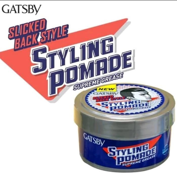 gatsby slicked back style styling pomade supreme grease 80 gr