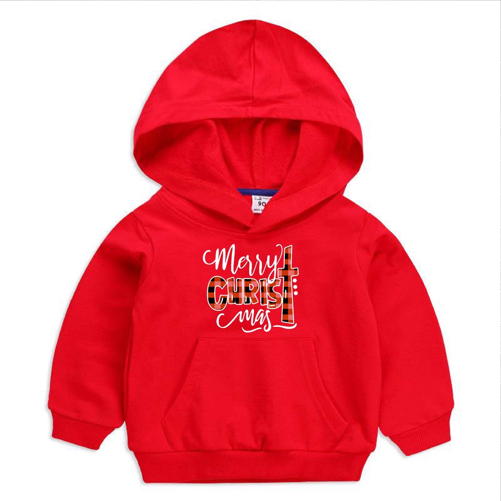 BS OUTERWEAR HOODIE MERRY CRISHTMAS  ANAK ANAK FASHION BABY REAL PICTURE