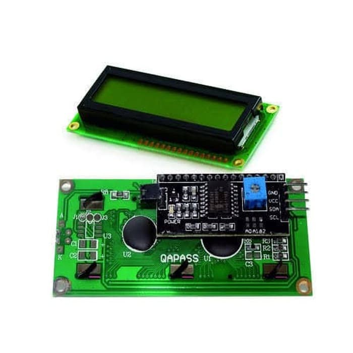 LCD 1602 plus I2C module Green Backlight 16x2 Display II2 interface