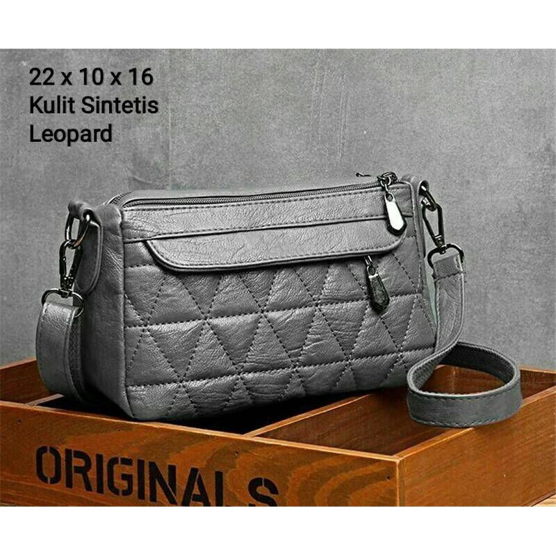 Orochimaru shop((BISA COD) handle bags slimbag kulit sintetis bordir abstrak