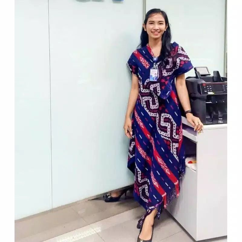 couple baju tenun -dress tenun -tenun sarimbit -dress etnik kemeja full tenun - pakaian wanita -paka