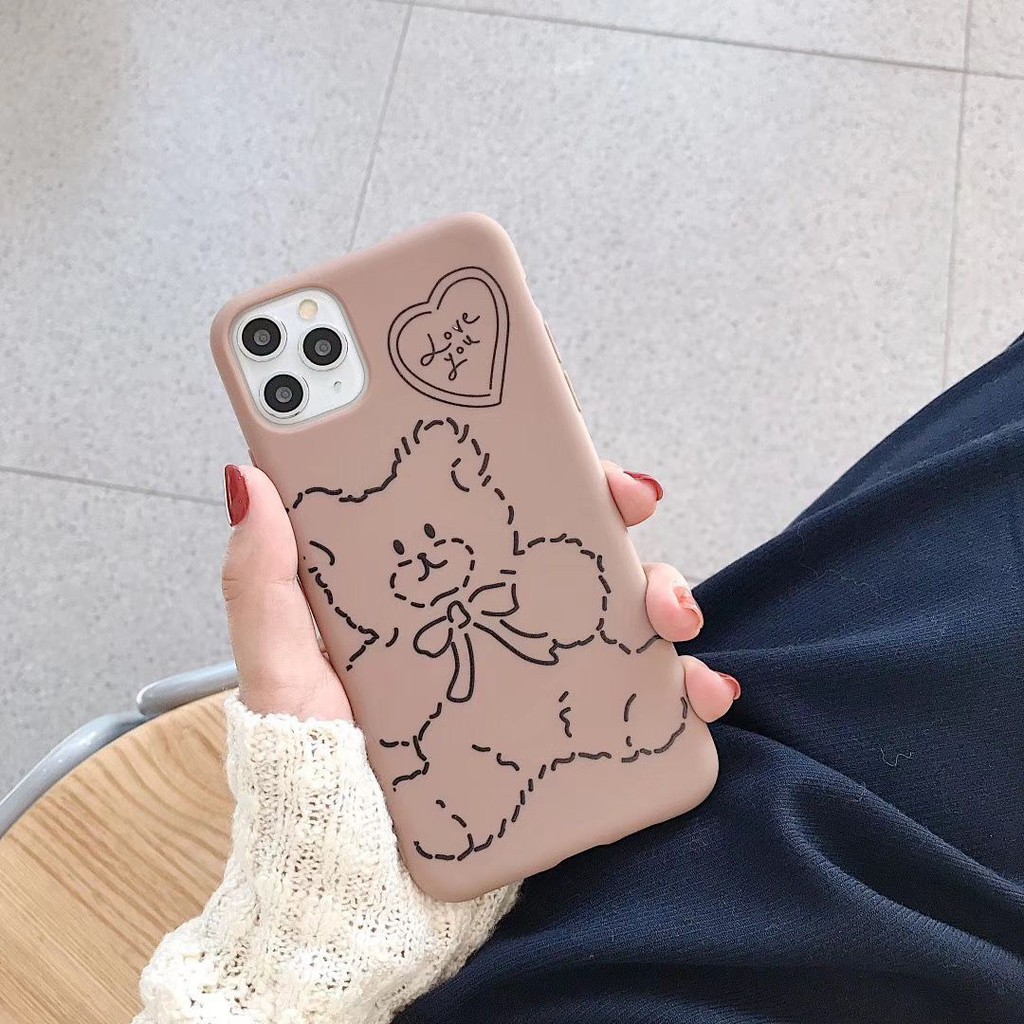 Teddy Printing Softcase Printing Oppo neo7 f1s a1k a7 a5s f9 vivo v9 y83 y71 y53 redmi 4a 7a 6a 4x