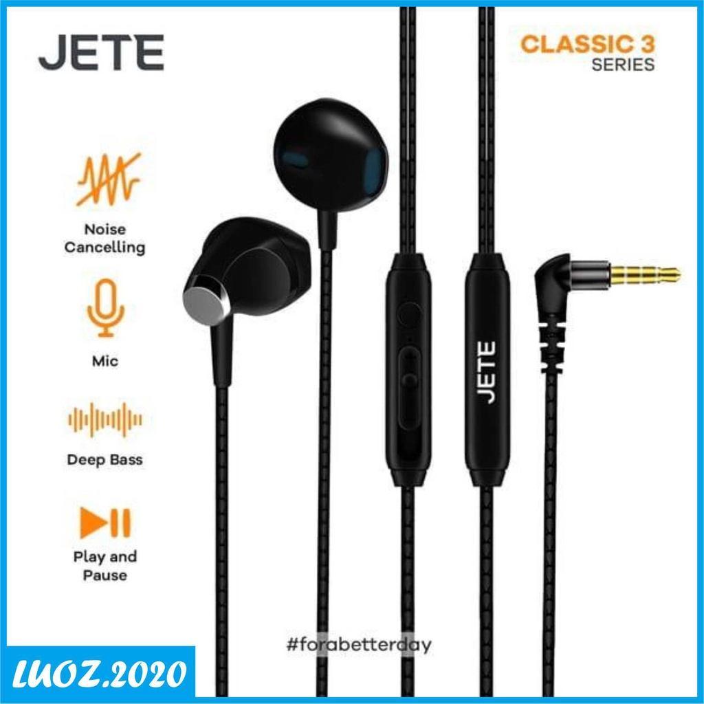 HEADSET JETE CLASSIC 3 | HANDSFREEE KABEL MURAH