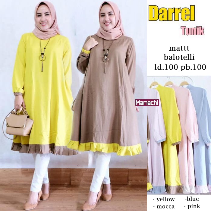 Atasan muslim wanita Darrel Tunik By Lufy