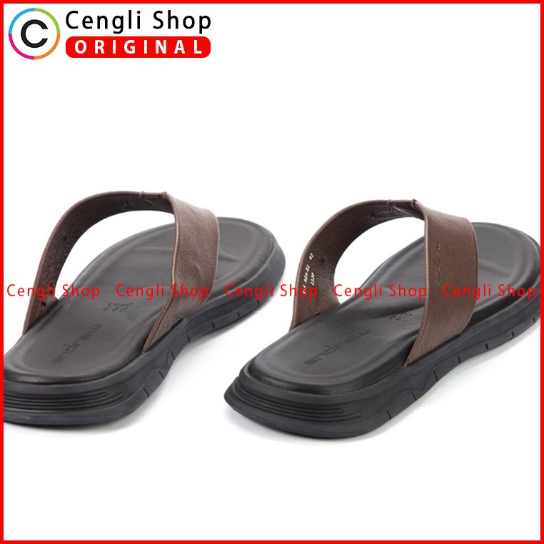 ANDREW SANDAL JEPIT PRIA TERBARU ORIGINAL CASUAL KULIT COKLAT ANM11