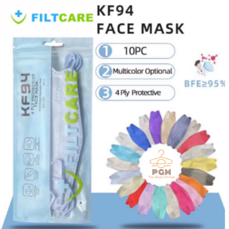 MASKER FILTCARE Masker KF94 Korea 4 ply Premium isi 10 pcs High Quality KEMENKES MURAH BISA COD