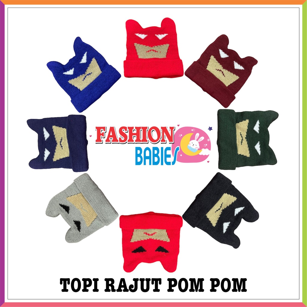 TOPI RAJUT IMPORT PREMIUM / KUPLUK BAYI / TOPI RAJUT ANAK HANGAT ❤ Fashionbabies ❤