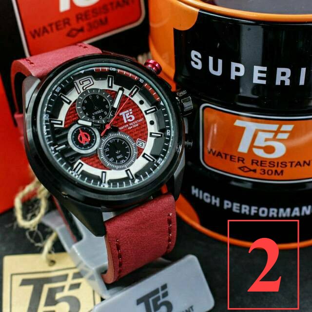 Jam Tangan Pria T5 H3704 T5 H 3704 original chronograph bergaransi free tin box