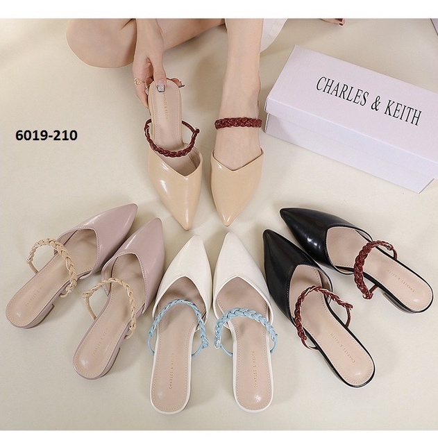 FLAT SHOES WANITA MULES LANCIP SLING KEPANG 6019-210 ( BELI 1 GRATIS 1 )