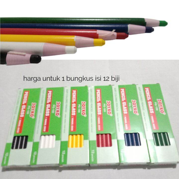 

Kapur pensil 1 bungkus isi 12 biji / pensil glass / pensil kaca / kapur pensil pola jahit / Alat jahit / kebutuhan menjahit / alat konfeksi / alat alat mesin jahit / suku cadang / peralatan mesin jahit