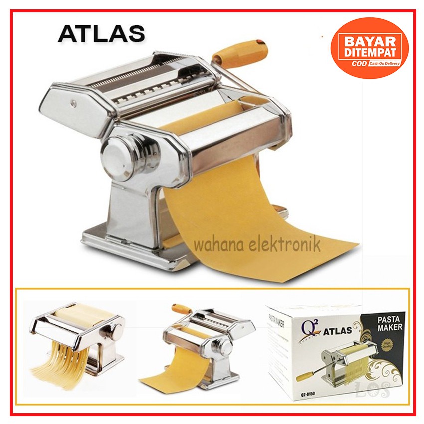 ATLAS Gilinag Molen Mie Pasta Atlas Q2 Bahan Stainles Anti karat