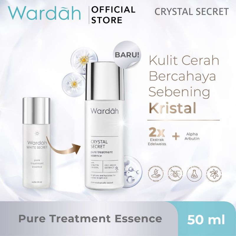 Wardah Crystal Secret Pure Treatment Essence 100 ml Murah