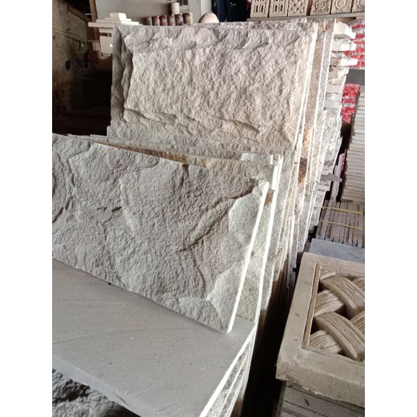 Batu Palimanan putih Rata alam