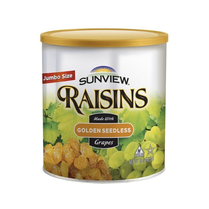 

Sunview raisins golden seedless grapes 425 gr