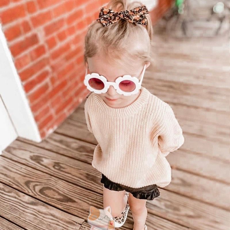 KACAMATA HITAM ANAK FASHION/ KACAMATA ANAK MODEL BUNGA/ KACAMATA SUNGLASSES-5